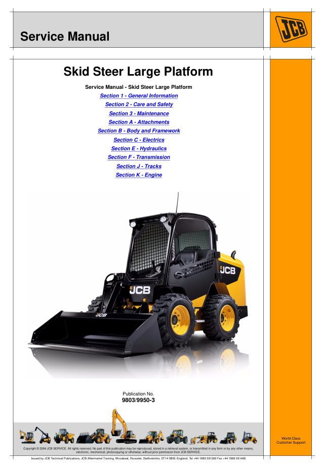 JCB Skid Steer Large Platform Service Manual - Image 2