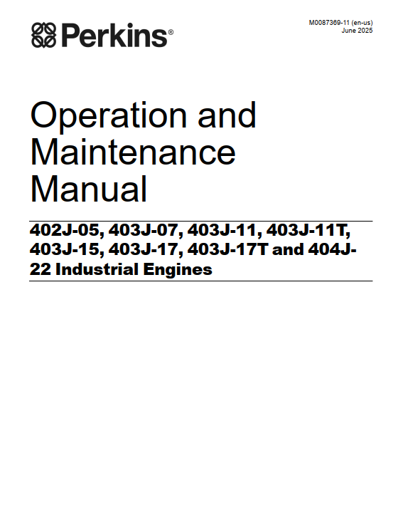 Perkins 402J 403J 404J Industrial Engine Manual Set PDF - Image 2
